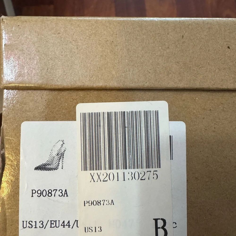 Red Croc-Embossed Slingback Heels - Picture 5 of 5